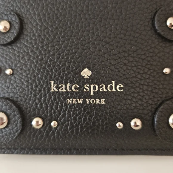 kate spade Black Studded Wristlet 3.25 x 6.25 inches - Picture 12 of 13